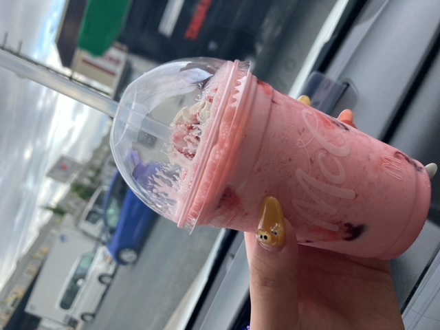 暑い日はフラッペ🍓